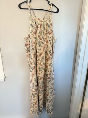 NWT Play Up 100% cotton botanical print dress size large